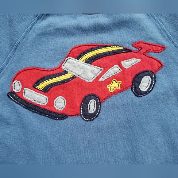 2013 vguc Hanna Andersson race car sweatshirt size 140cm size 10 - Picture 3 of 10